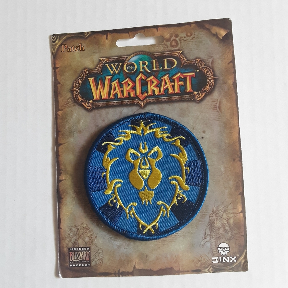 Official Licensed World Of Warcraft - Alliance Round Patch - Blue, Jinx, 2006